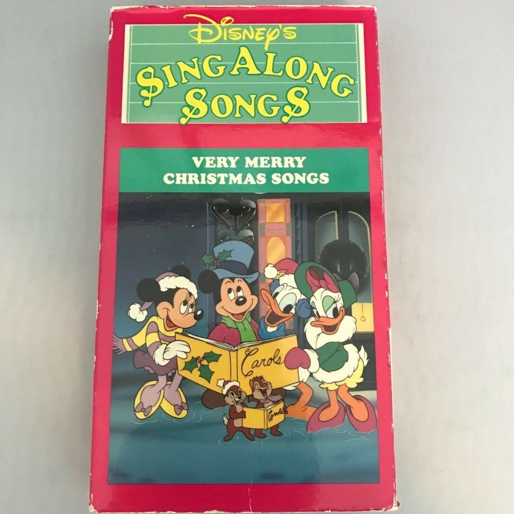 Disney's Sing Along Songs Very Merry Christmas Songs VHS Mickey Donald Duck